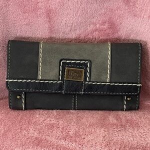 b.o.c. Two-Tone Black and Gray Wallet